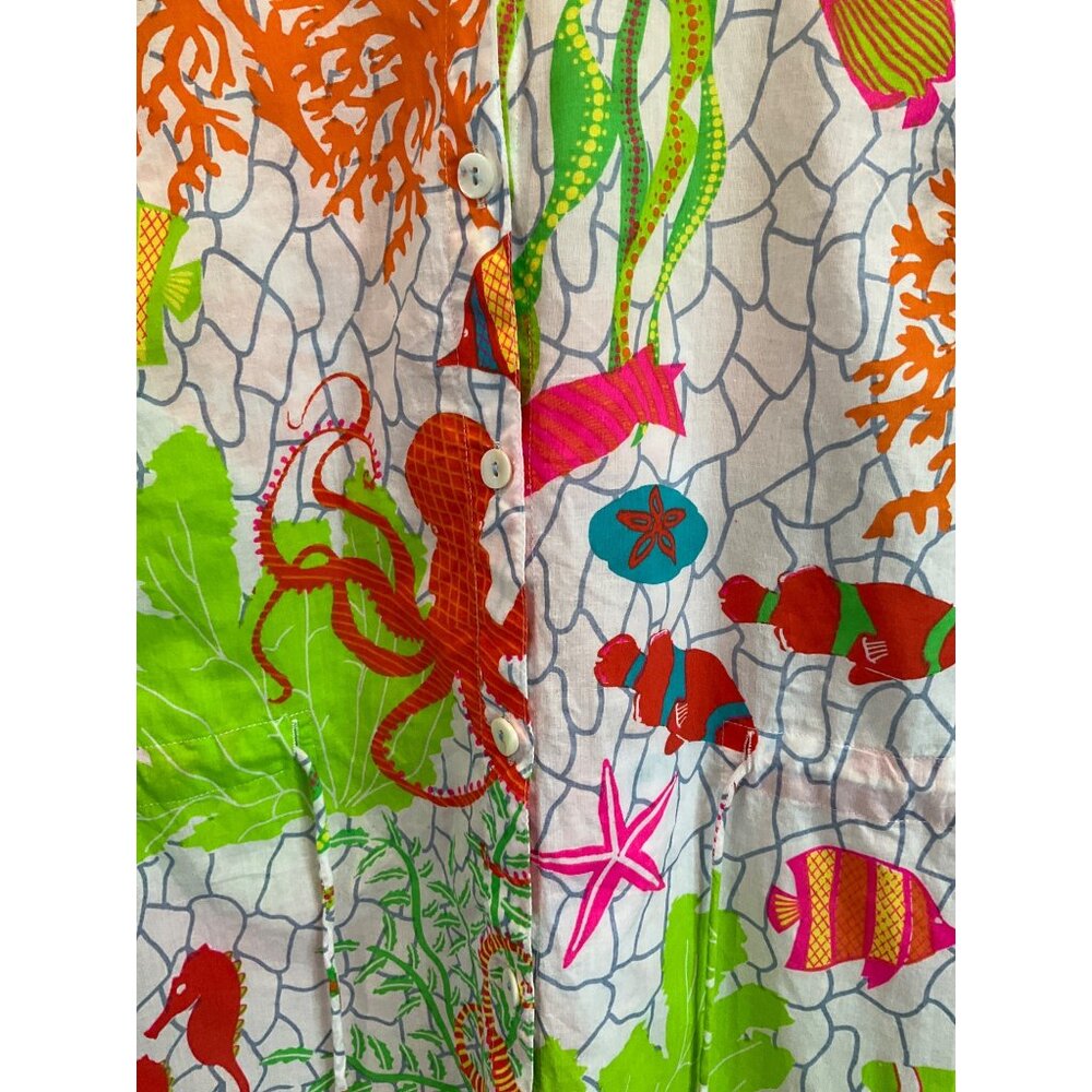Gretchen Scott Pulley Dress Sealife Multi-colored size XS - Picture 6 of 9